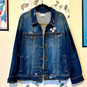 Hand Distressed Denim Jacket